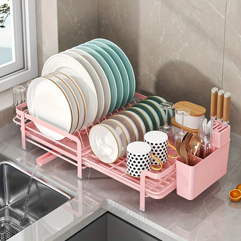 Expandable utensil drying rack suitable for kitchen countertops Image 9
