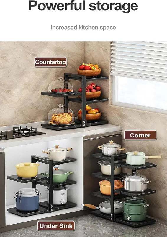 Kitchen storage rack for cookware storage and organization Image 6