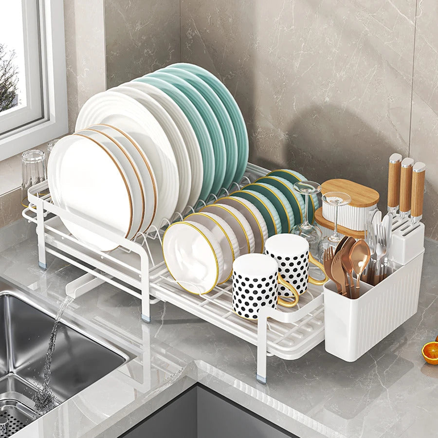 Expandable utensil drying rack suitable for kitchen countertops Image 7