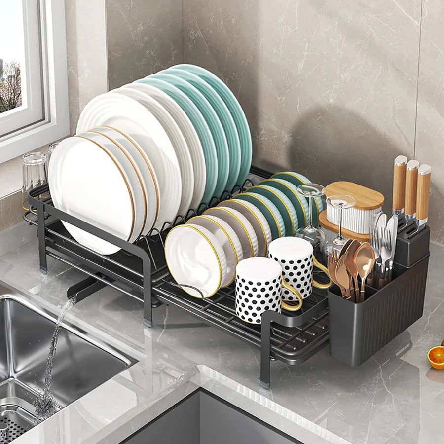 Expandable utensil drying rack suitable for kitchen countertops Image 8