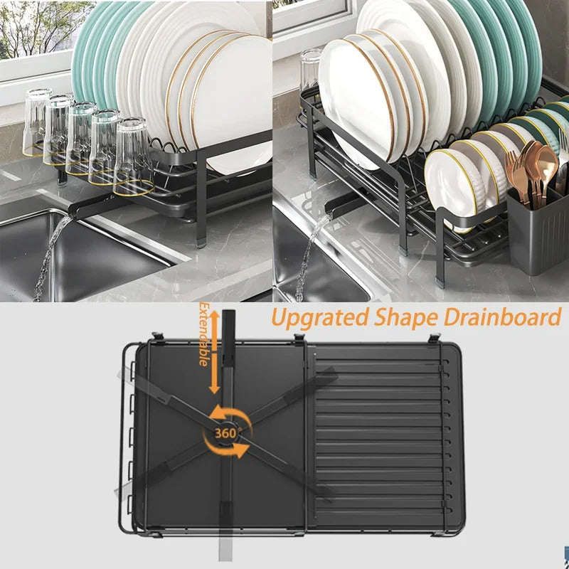 Expandable utensil drying rack suitable for kitchen countertops Image 6